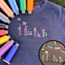 Load image into Gallery viewer, Color Blast Crew Neck Sweatshirt (adult size)