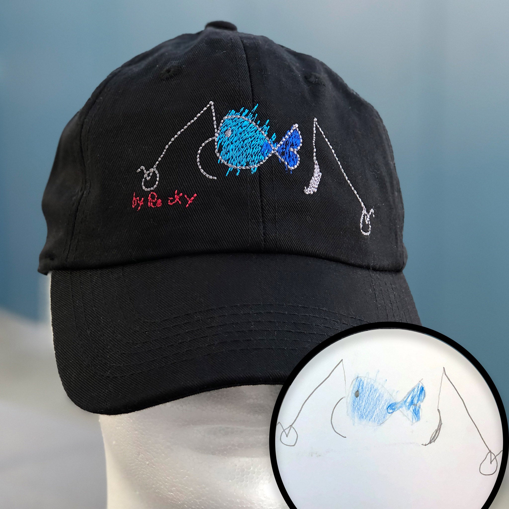 Custom Embroidered Baseball Hat (kids size) – Suns & Dots